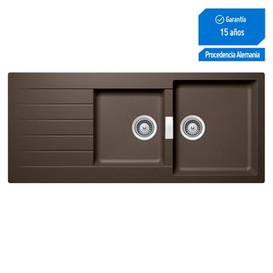 Lavadero Signus 2 pozas con escurridero 116x50cm