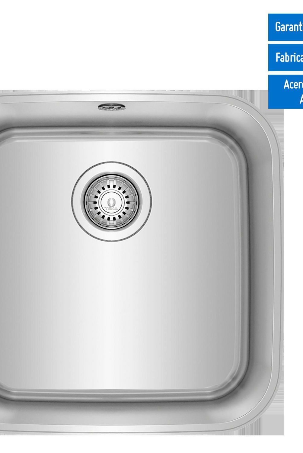 TEKA - Lavadero de Cocina Acero Inoxidable Teka 1 Poza 43.3x43.3cm