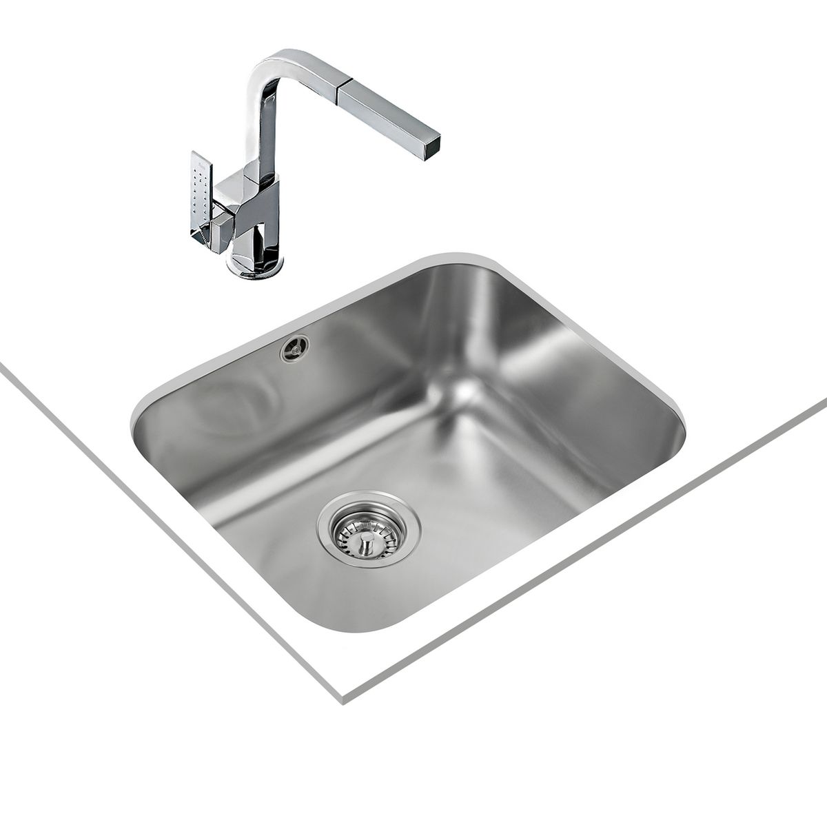 TEKA - Lavadero de Cocina Acero Inoxidable Teka 1 Poza 43x53cm