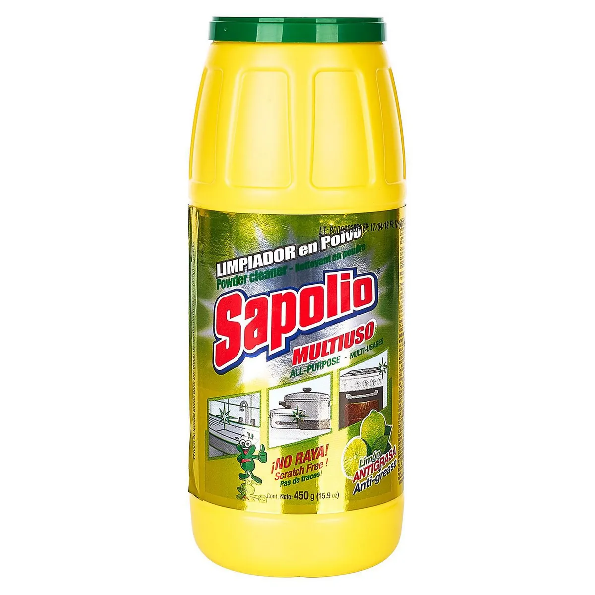 SAPOLIO - Limpiador en Polvo de Cocina Multiuso Sapolio 450gr.