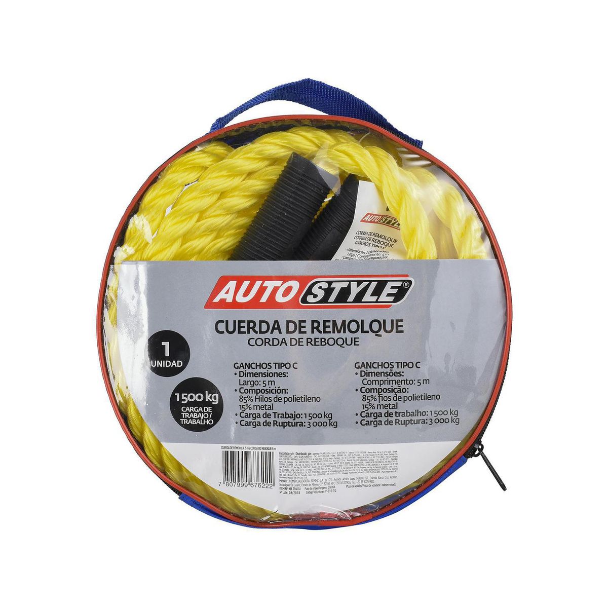 AUTOSTYLE - Soga de Remolque 5m