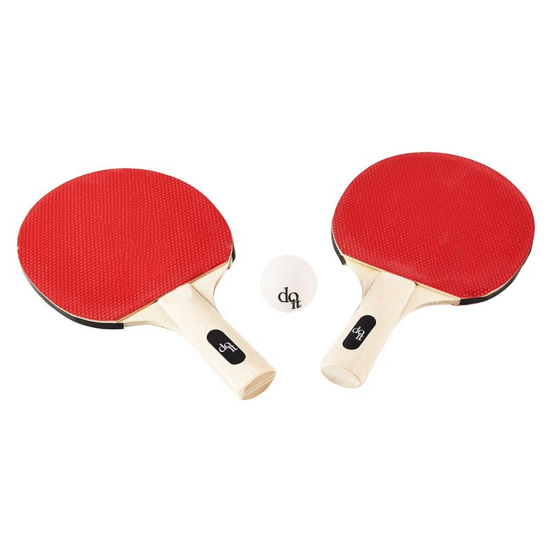 DO IT - Set de 2 Paletas y 3 Pelotas de Ping Pong