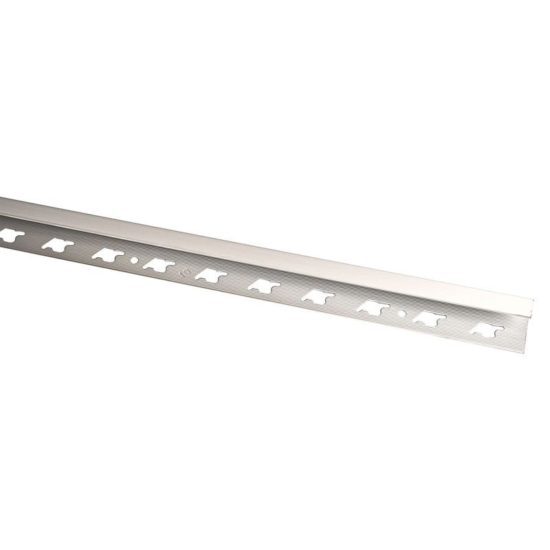 ARCANSAS - Perfil de Aluminio Mate 10mm x 2.5m Plata