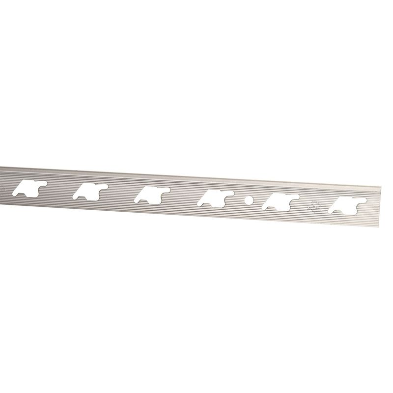 ARCANSAS - Perfil de Aluminio Platinio Mate 10mm x 2.5m