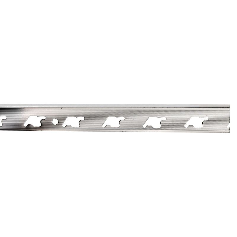 ARCANSAS - Perfil de Aluminio Brillante 8mm x 2.5m