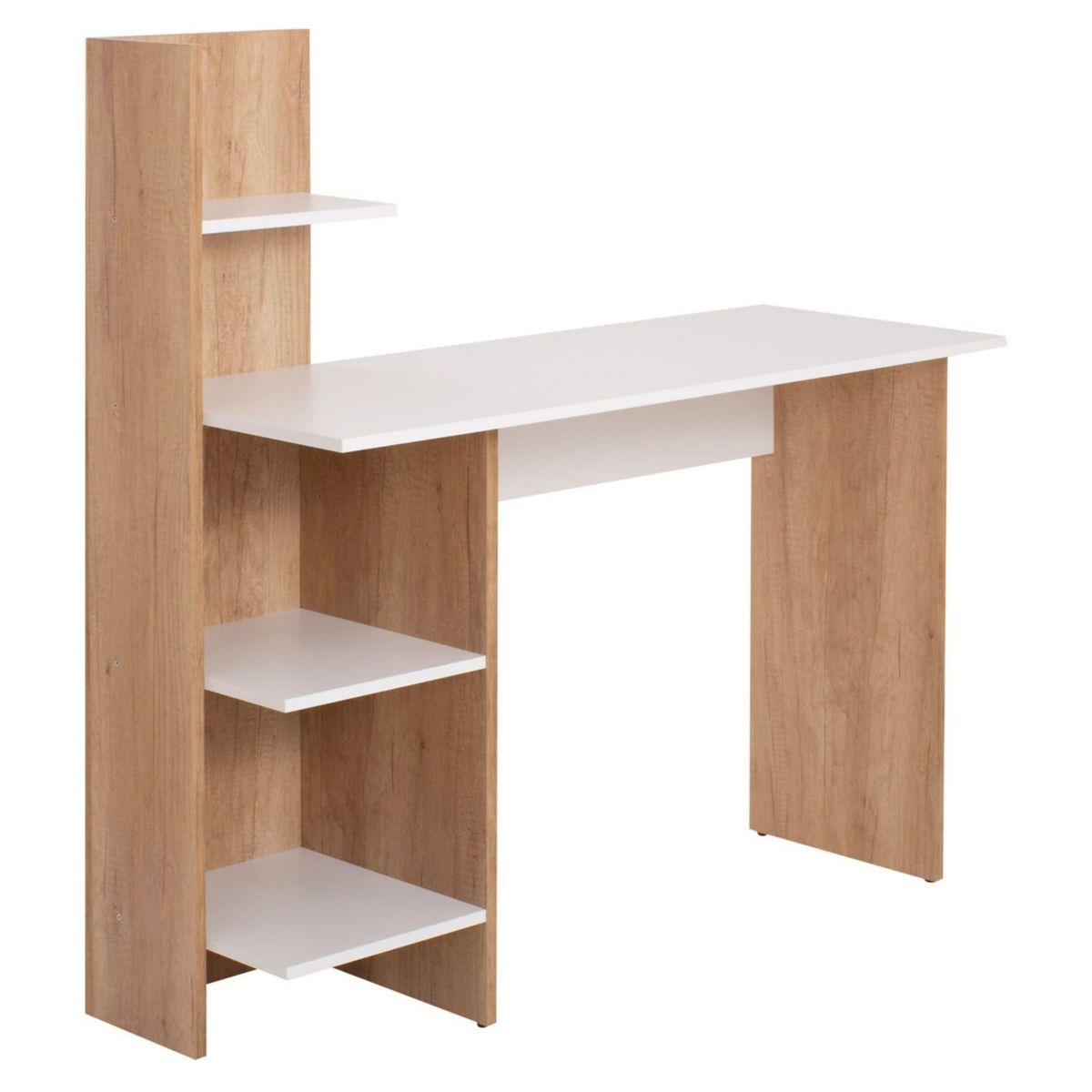 JUST HOME COLLECTION - Escritorio Roble Melamina con Estante