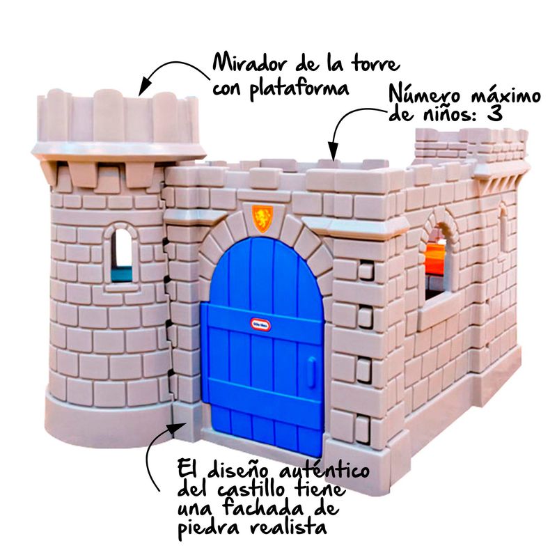 LITTLE TIKES - Castillo con Torre y Resbaladera