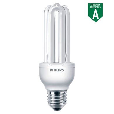 Foco Ahorrador Tubular E27 18W Luz Amarilla 