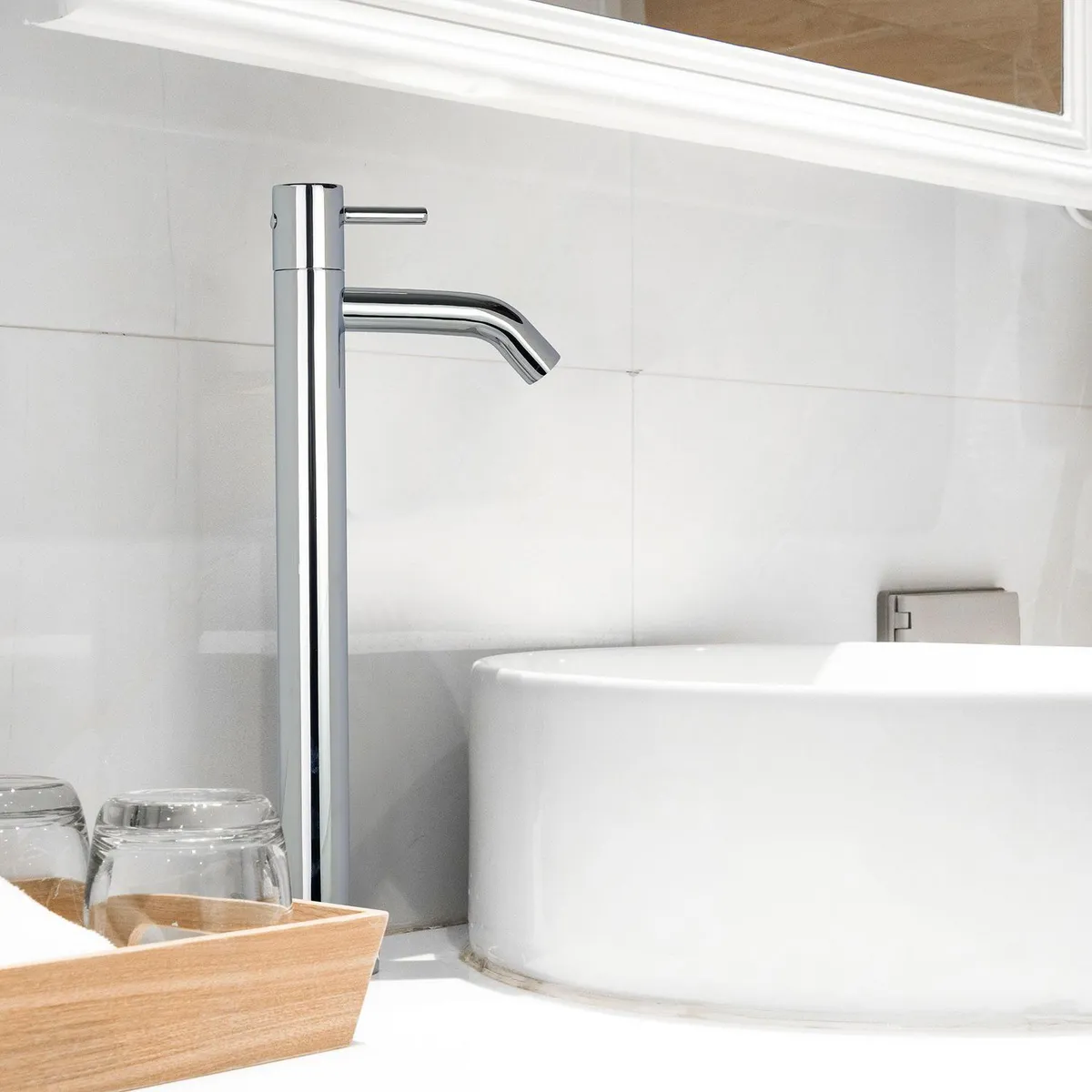 TREBOL - Llave de Lavatorio Pico Alto Memphis