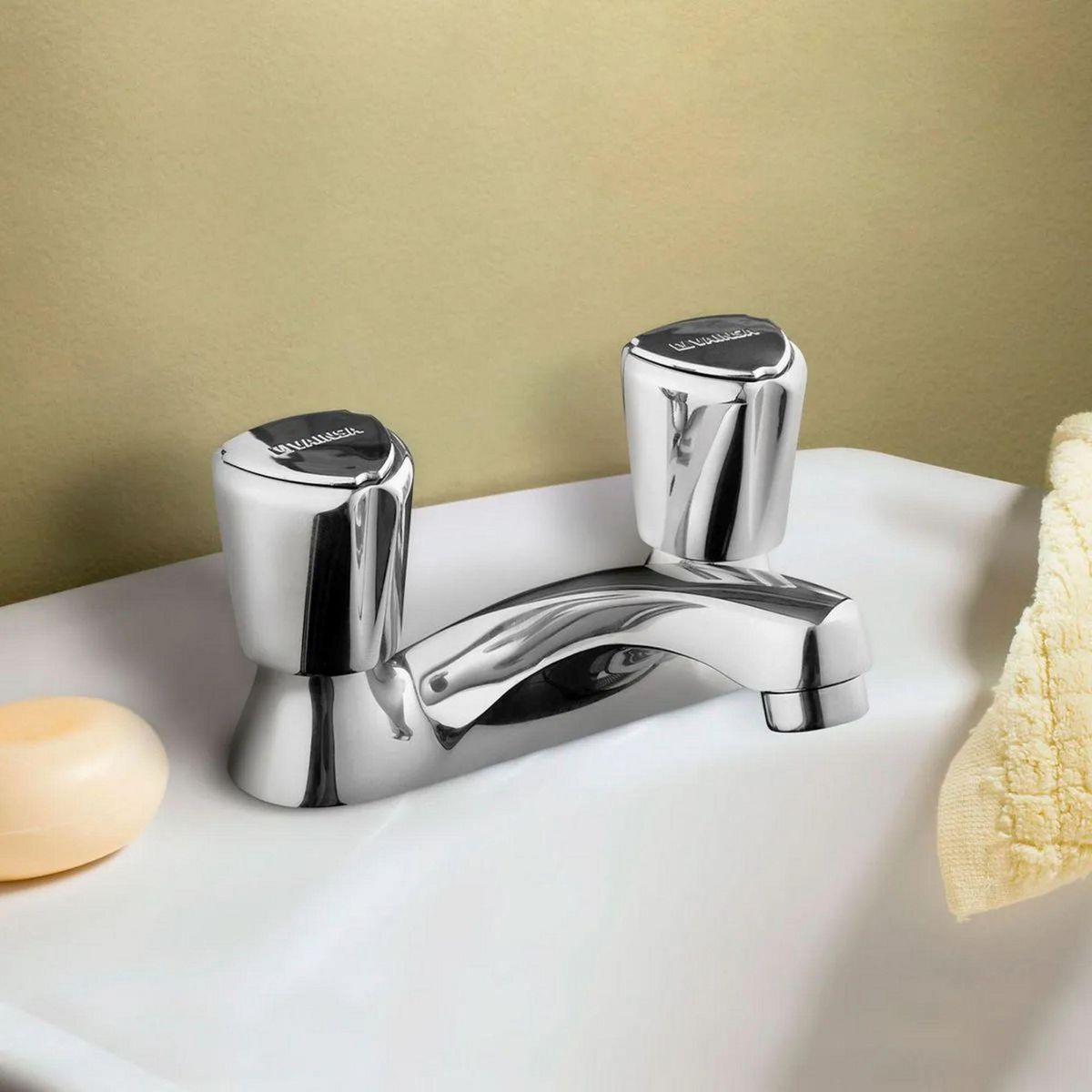 VAINSA - Llave de Lavatorio Mezcladora al Mueble Mares Aquarius 4"