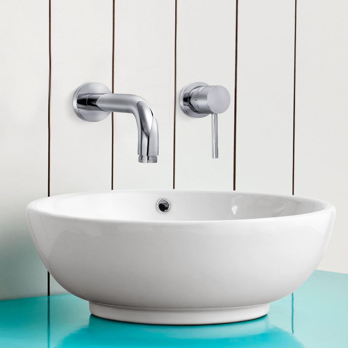 VAINSA - Llave de Lavatorio Mono Pared Minim Lever