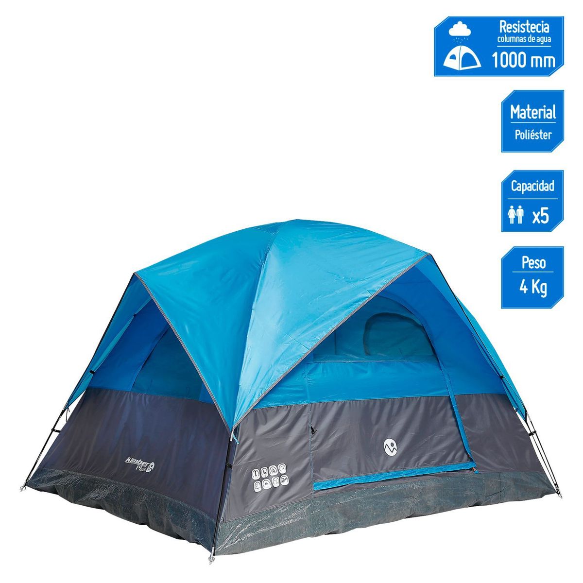 KLIMBER - Carpa 5 Personas Klimber Tacora Azul