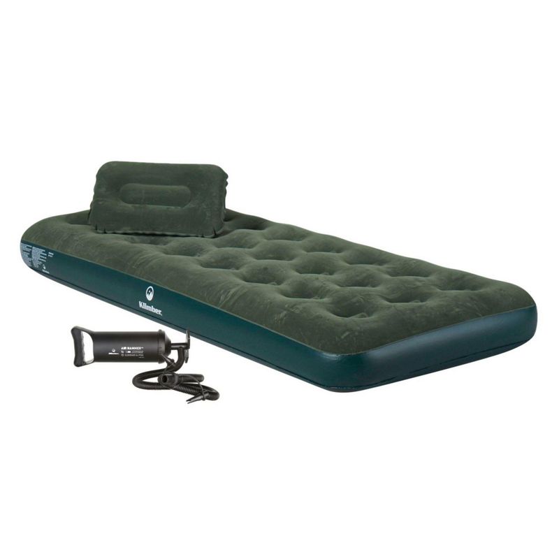 KLIMBER - Combo Colchón Inflable 1 Plaza + Almohada + Inflador