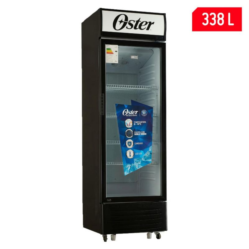 OSTER - Vitrina Exhibidora Oster 338 Lt OS-PVSC338 Negro