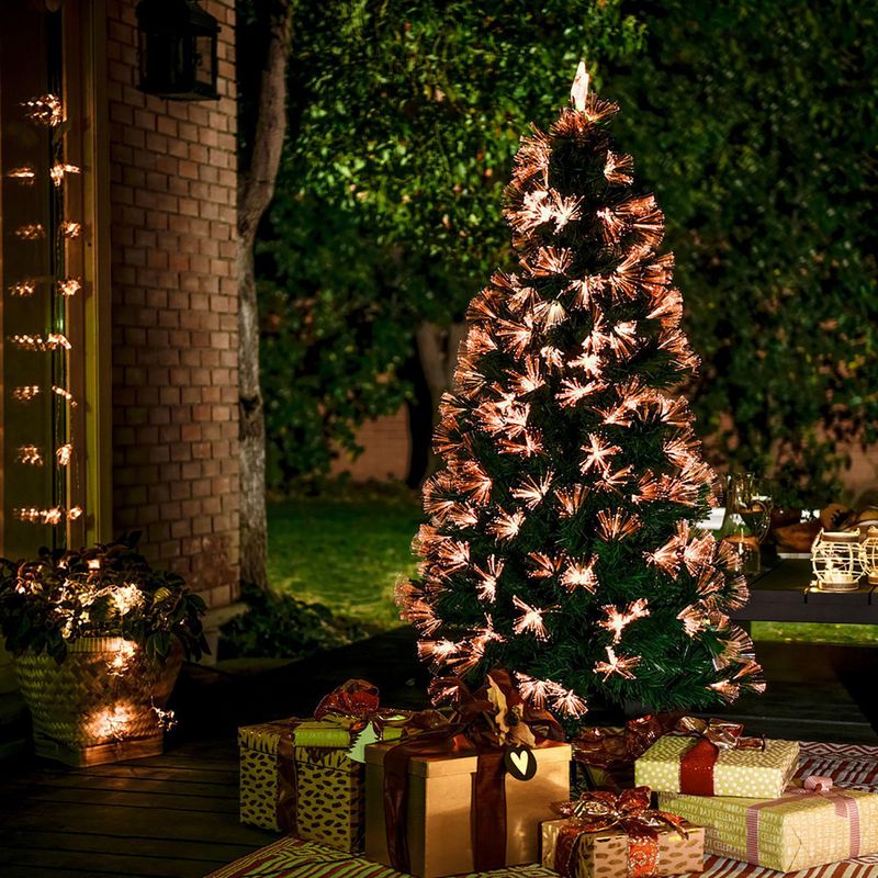 DEAR SANTA - Árbol de Navidad 180cm Fibra Óptica Multicolor