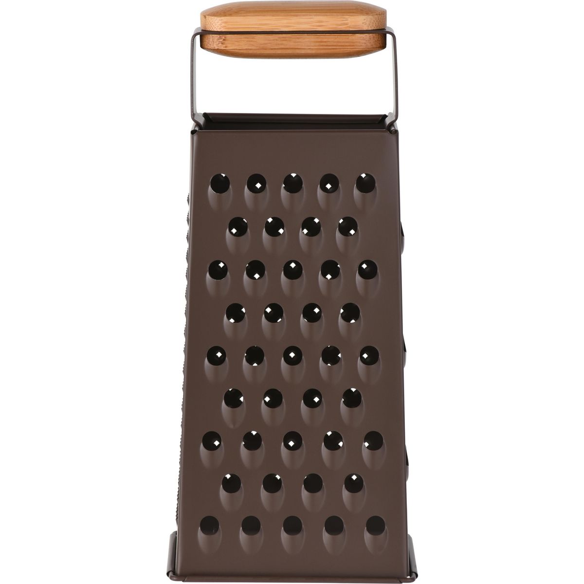 JUST HOME COLLECTION - Rayador Acero Inoxidable Mango de Bambu Negro