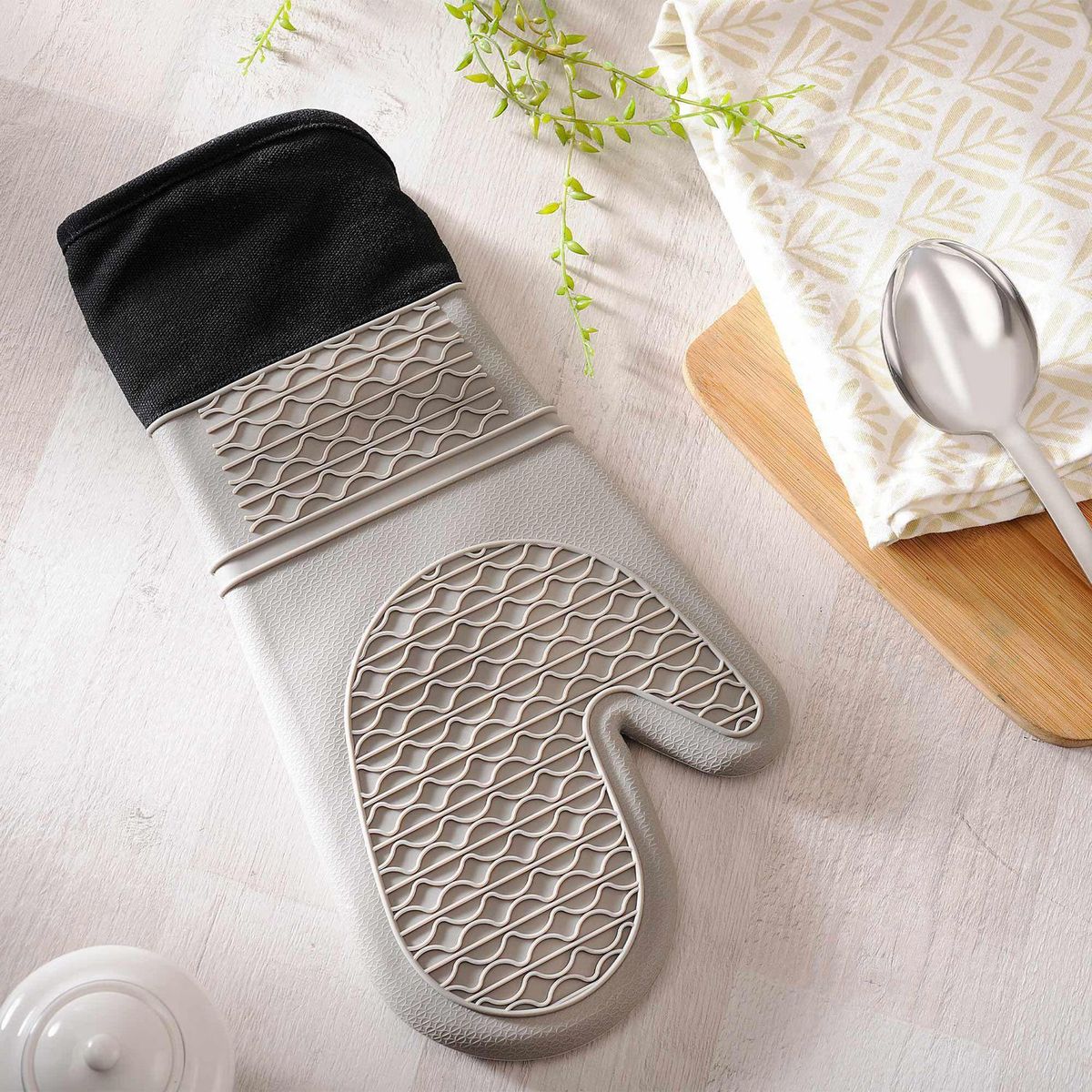 JUST HOME COLLECTION - Guante de Silicona Gris