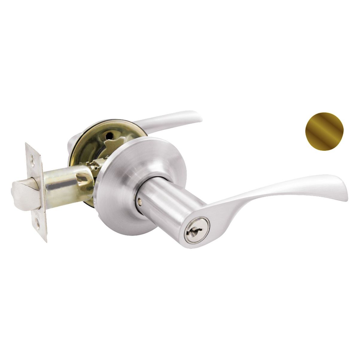 YALE - Cerradura de Manija Dormitorio London Bronce