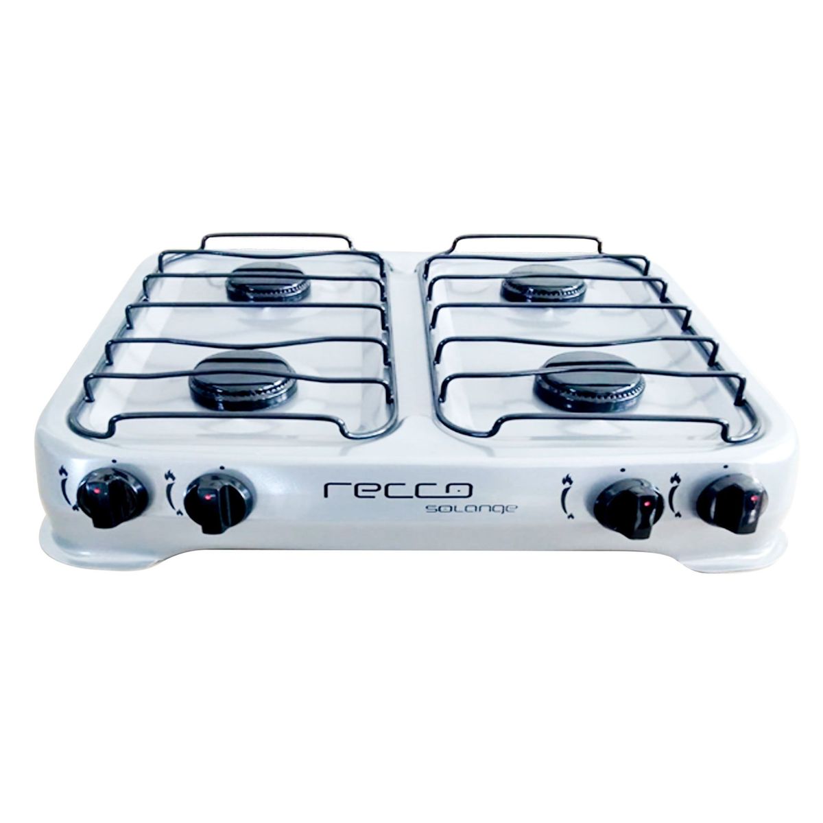 RECCO - Cocina de Mesa Recco a Gas 4 Hornillas Solange Gris
