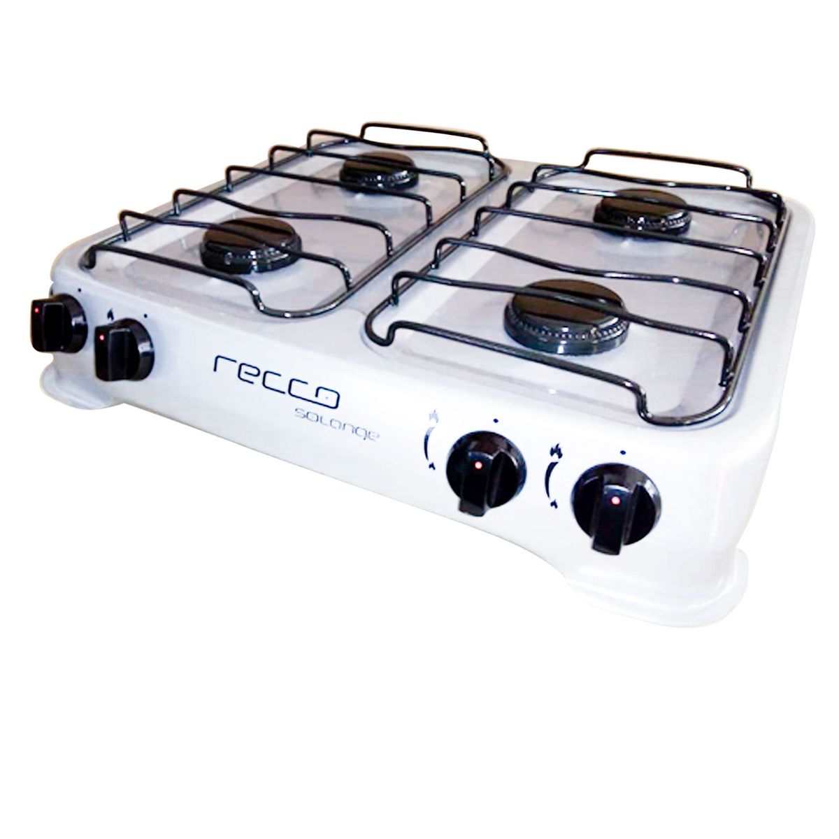 RECCO - Cocina de Mesa Recco a Gas 4 Hornillas Solange Gris