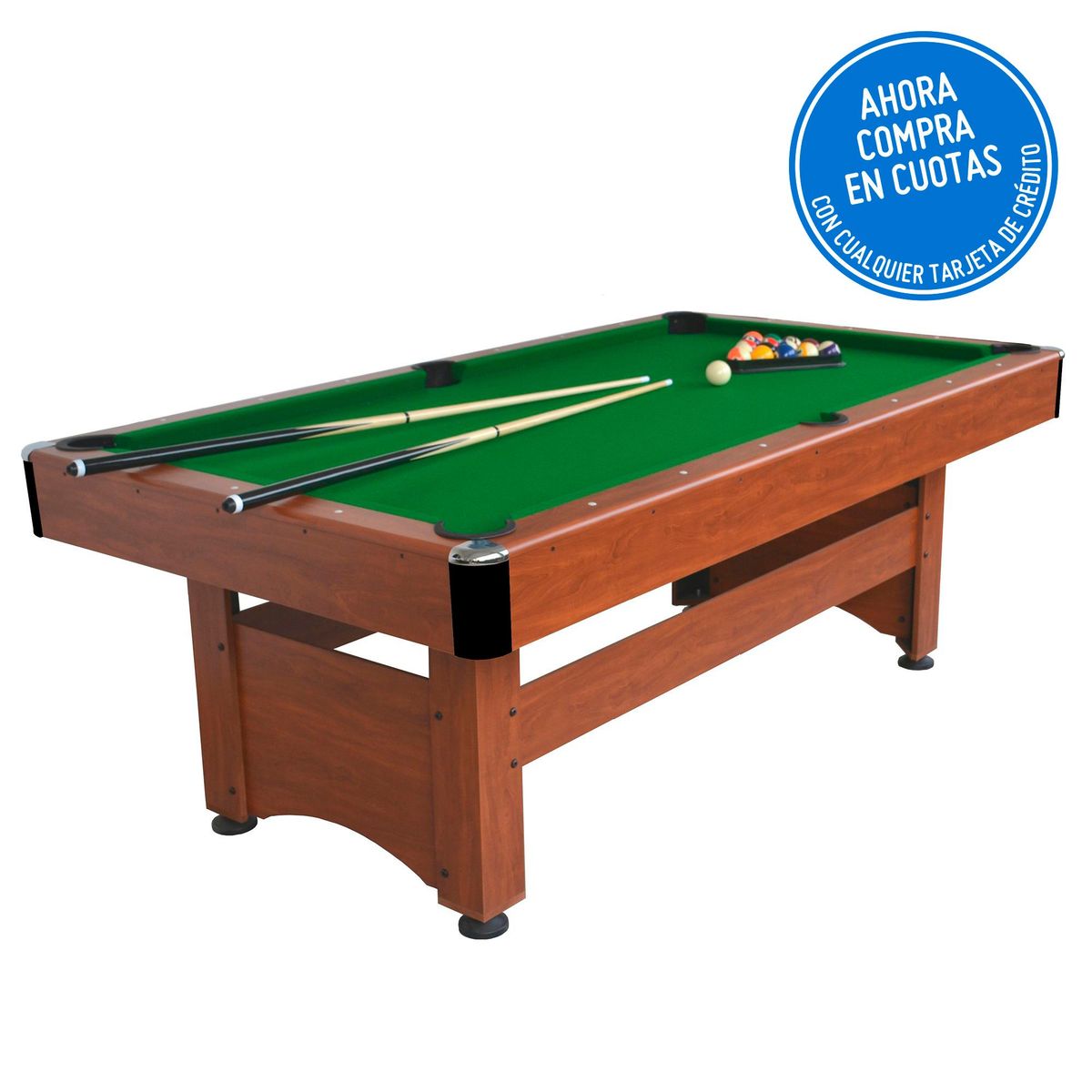 DO IT - Mesa de Billar 213x118x78cm de madera