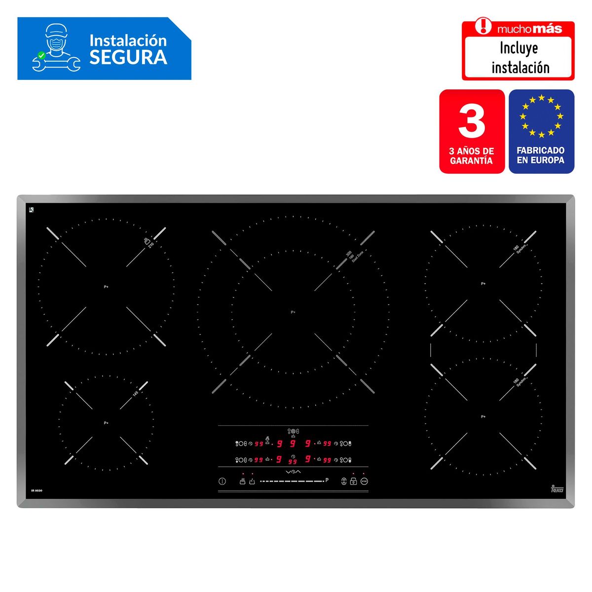 TEKA - Cocina empotrable Eléctrica Teka IR 9530 X5 Quemadores