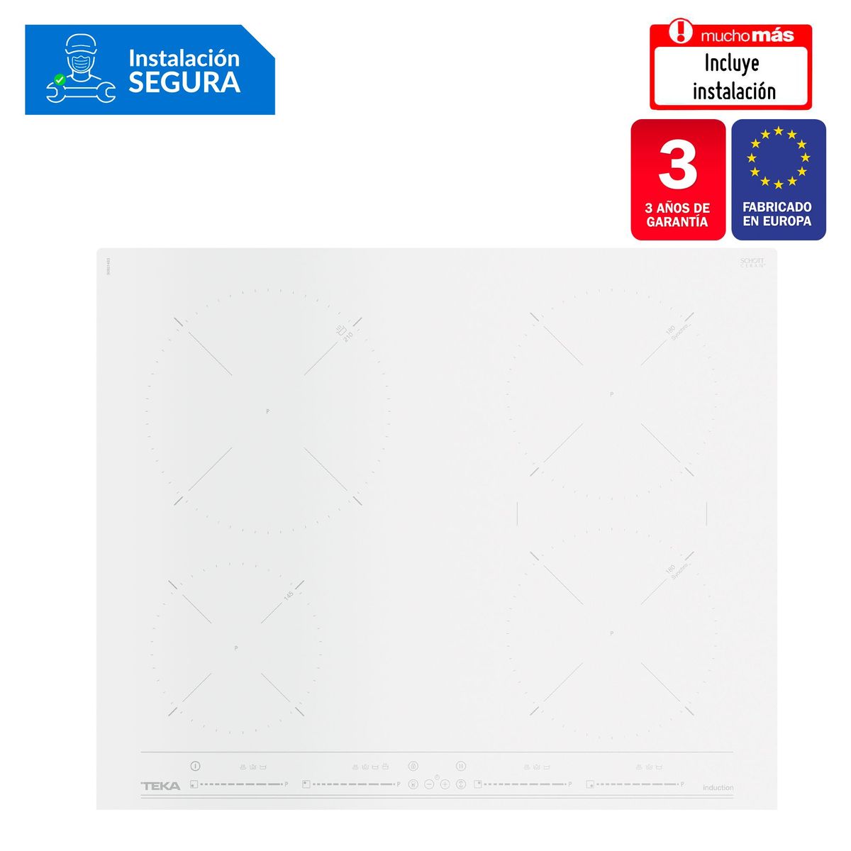 TEKA - Cocina empotrable Eléctrica Teka IZ 6420 X4 Quemadores