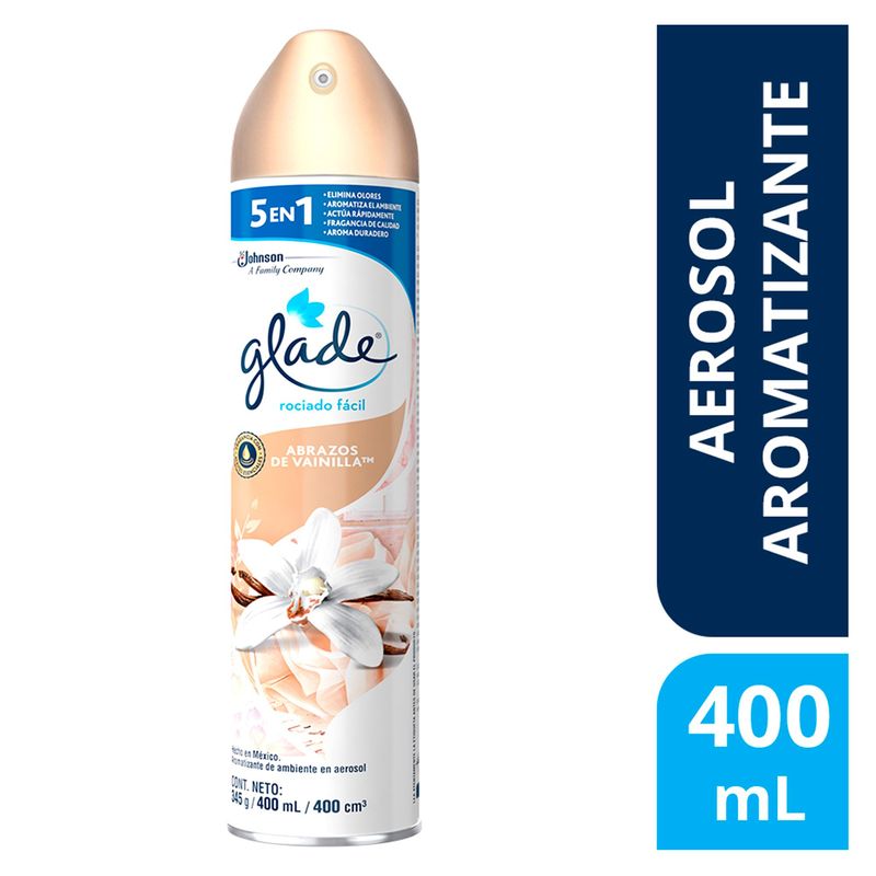 GLADE - Ambientador Glade En Spray Abrazos De Vainilla 400Ml