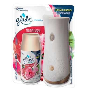 Aromatizante Automtico Glade Alegra Floral y Frutos Rojos 270 ml.