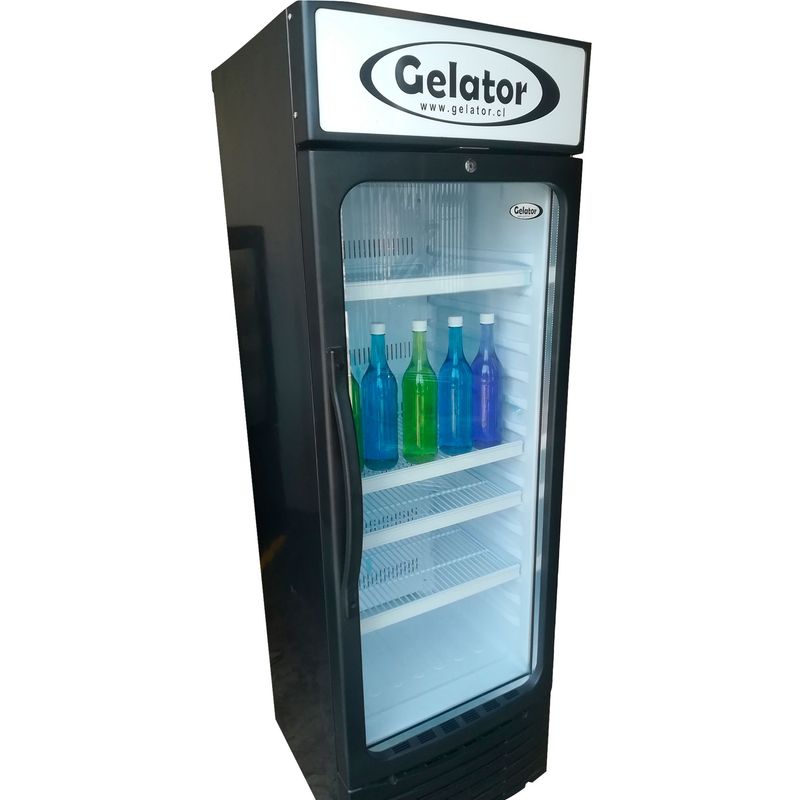 GELATOR - Vitrina Exhibidora Gelator 350 Lt SC-408F Negro