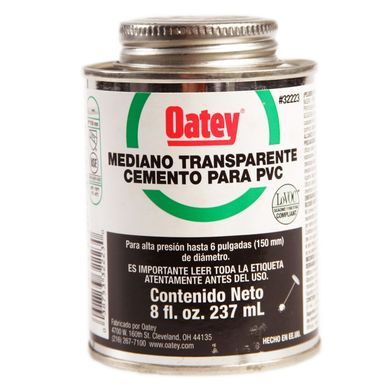 Pegamento para PVC Oatey Negro 237 ml