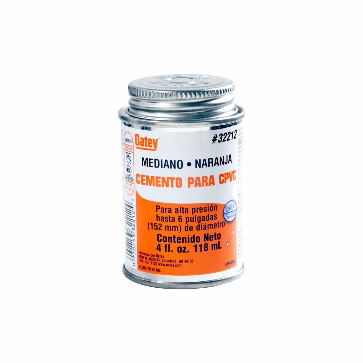 OATEY - Pegamento para PVC Oatey Naranja 118 ml
