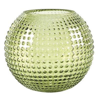 Tarro Portavelas Cristal 15x13cm Verde