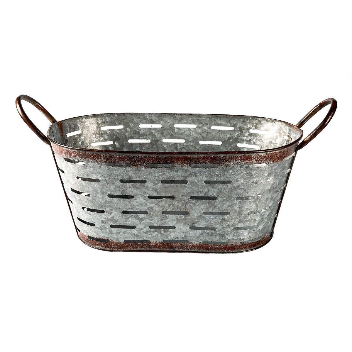 JUST HOME COLLECTION - Canasta de Metal 37x19x16m