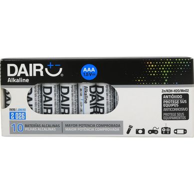 Pack de 10 Pilas Alcalinas Dairu AA 1.5V