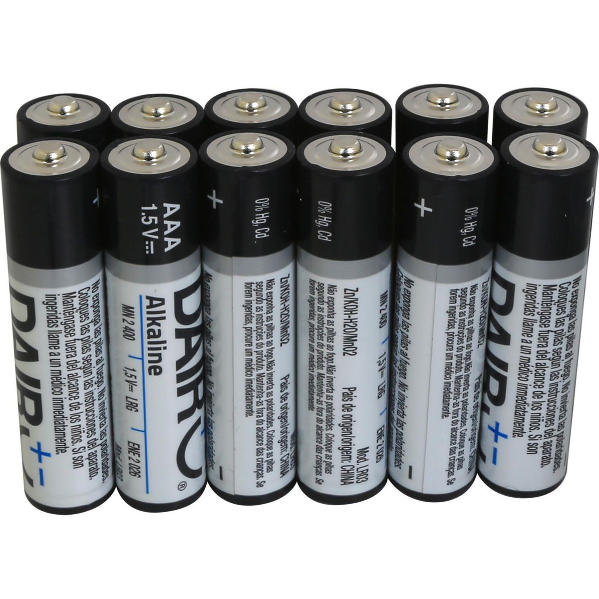 DAIRU - Pack de 10 Pilas Alcalinas Dairu AAA 1.5V