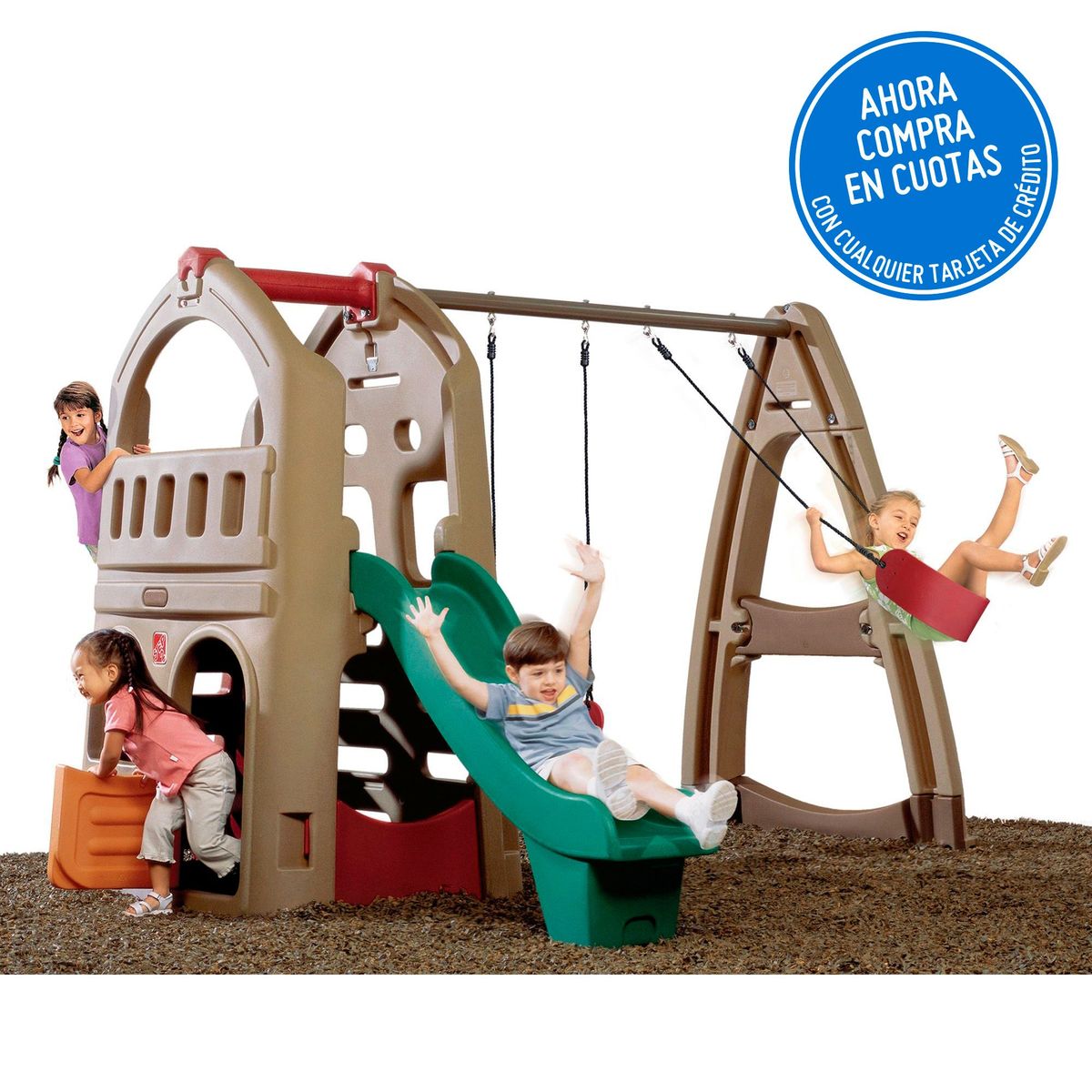 STEP 2 - Casita de Juego Escalador y Columpio
