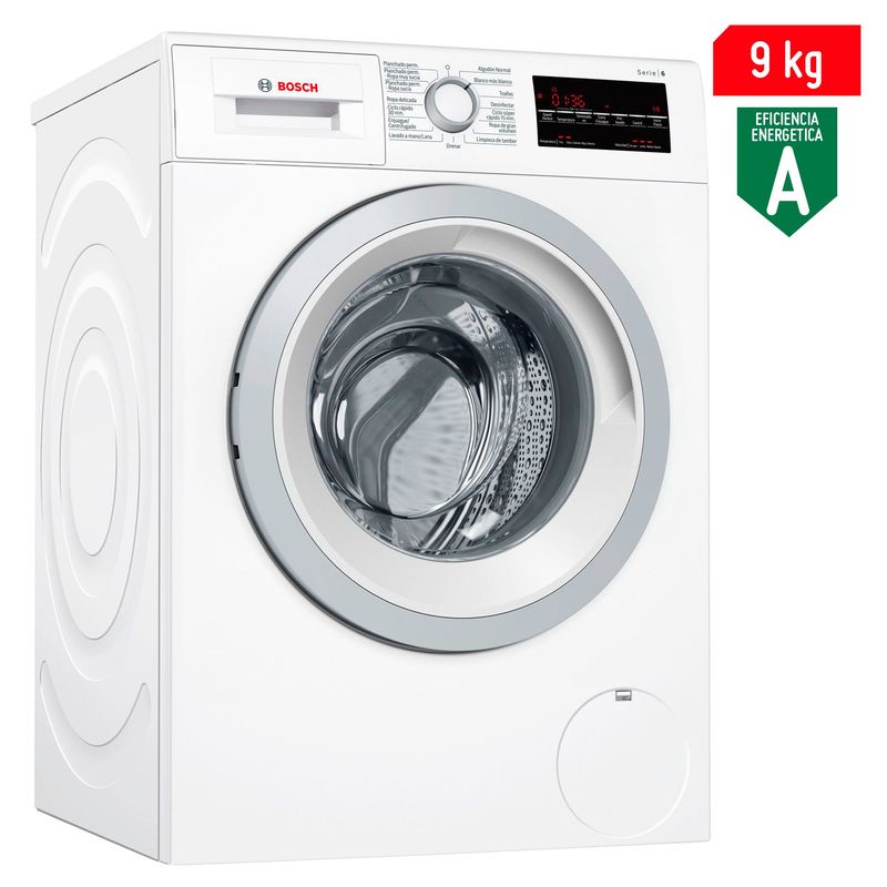 BOSCH - Lavadora Bosch 9 kg Blanco Carga Frontal WAT28404PE