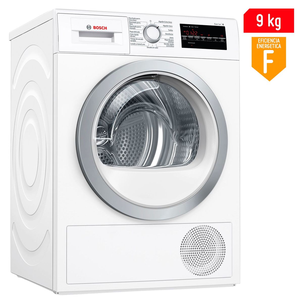 BOSCH - Secadora Bosch 9 Kg Eléctrica WTG86404PE Blanco