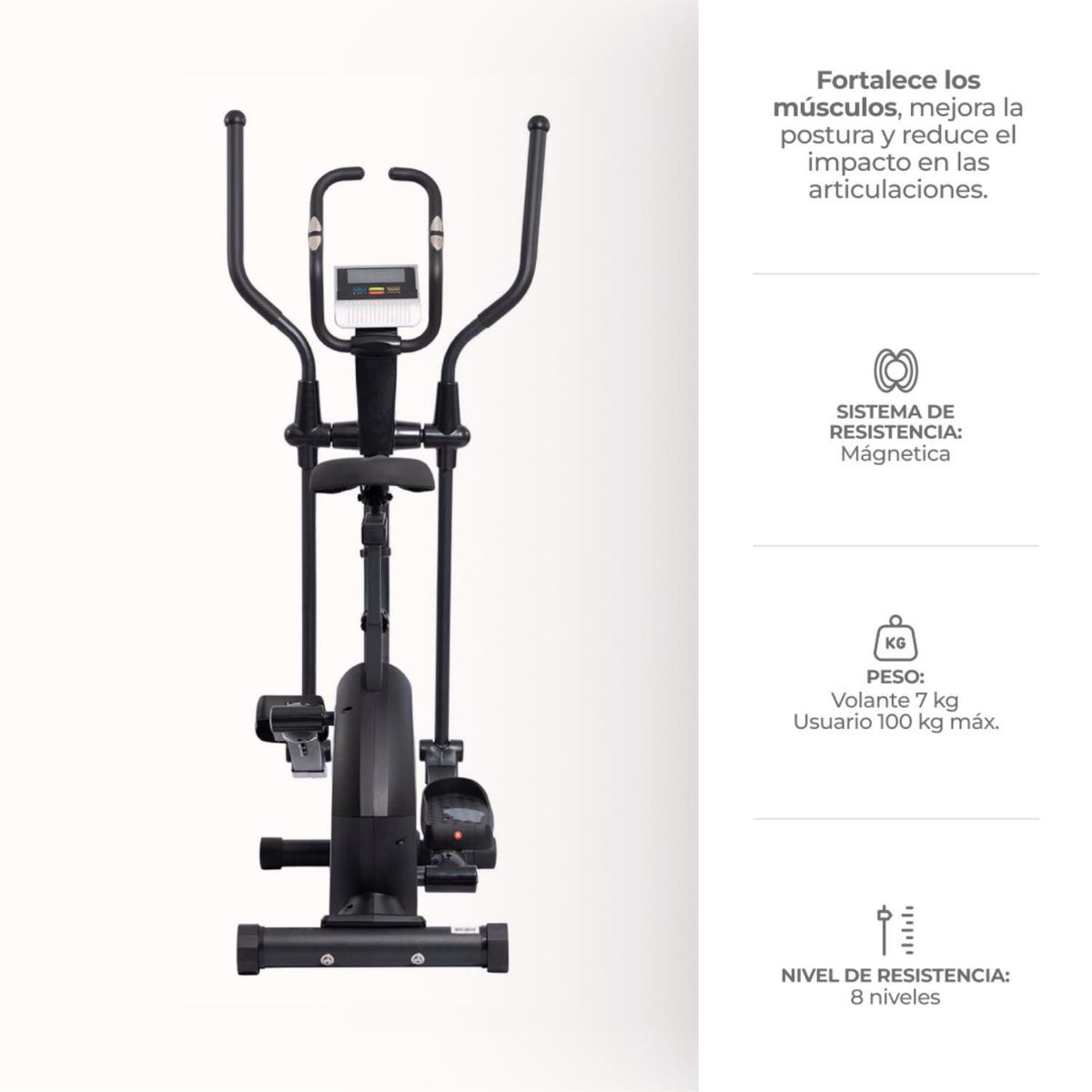 MONARK - Eliptica Monark E6008 Negro