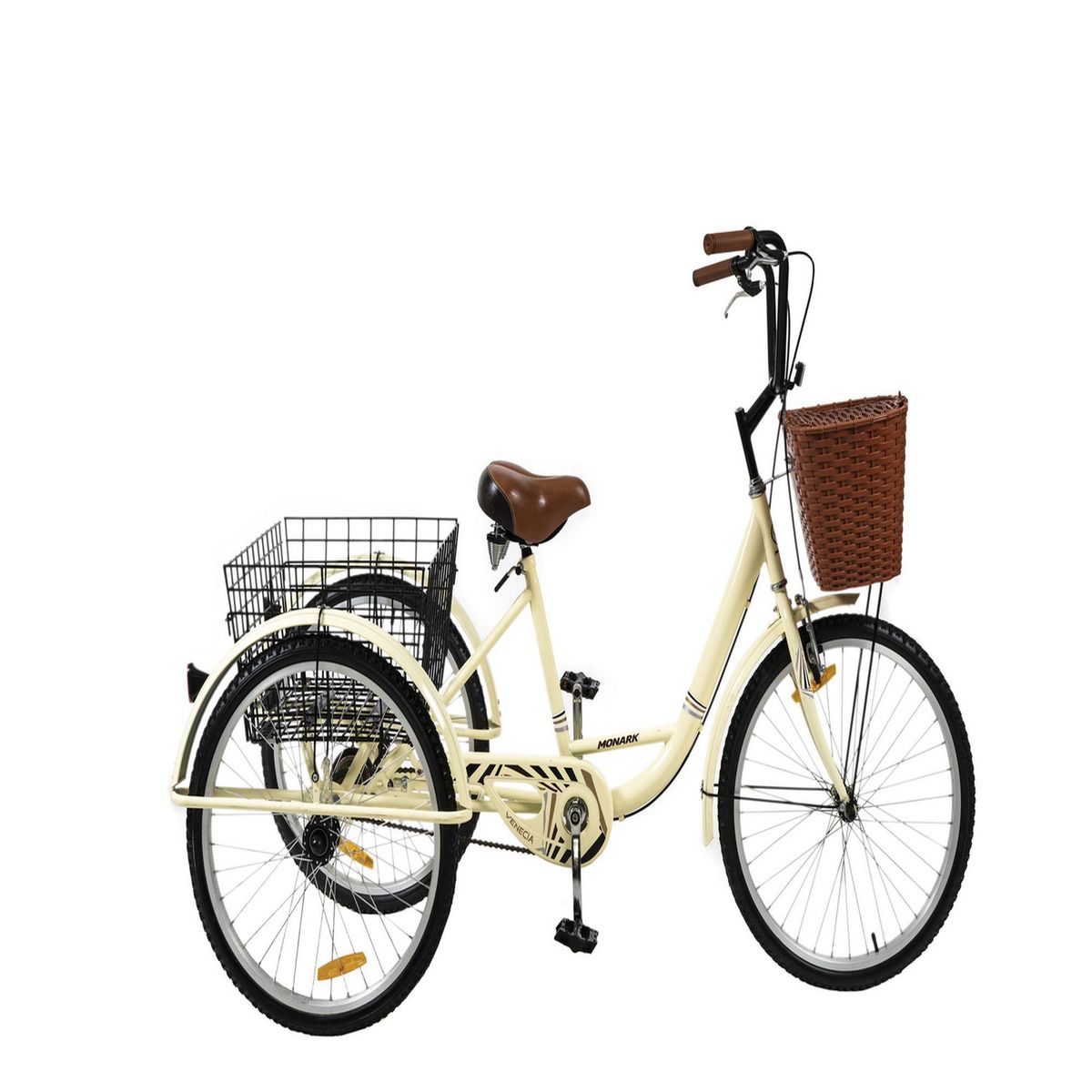 MONARK - Bicicleta Monark Tricicargo Venecia Aro 24'' Crema