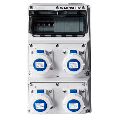 Caja Combinada IP67 4 Tomas