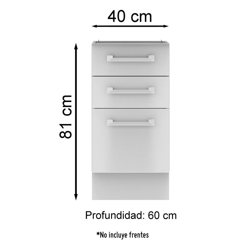 MADESA - Modulo Cajonero 40cm