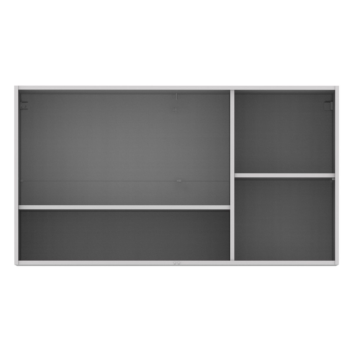 MADESA - Combo Mueble de Cocina Alacena Microondas + Barra Auxiliar + Mueble Organizador Alacena 2 Puertas Blanco
