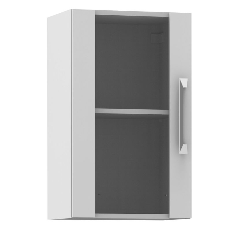 MADESA - Puerta Bat Vidrio 40cm Blanco