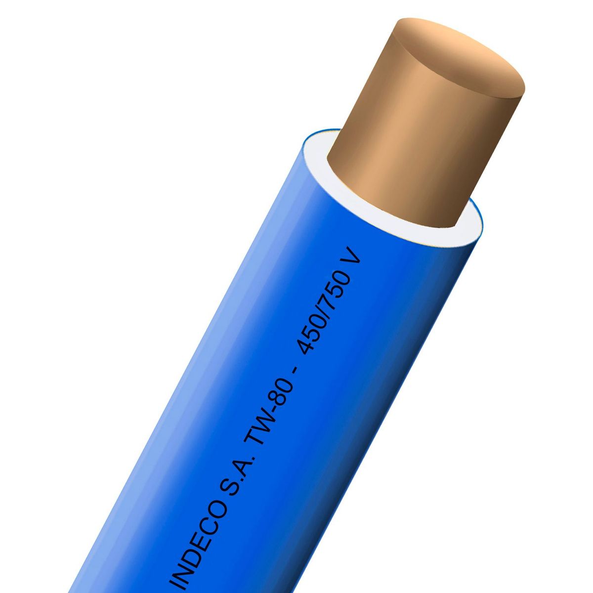 INDECO - Alambre TW 12 AWG Azul por Metro Lineal