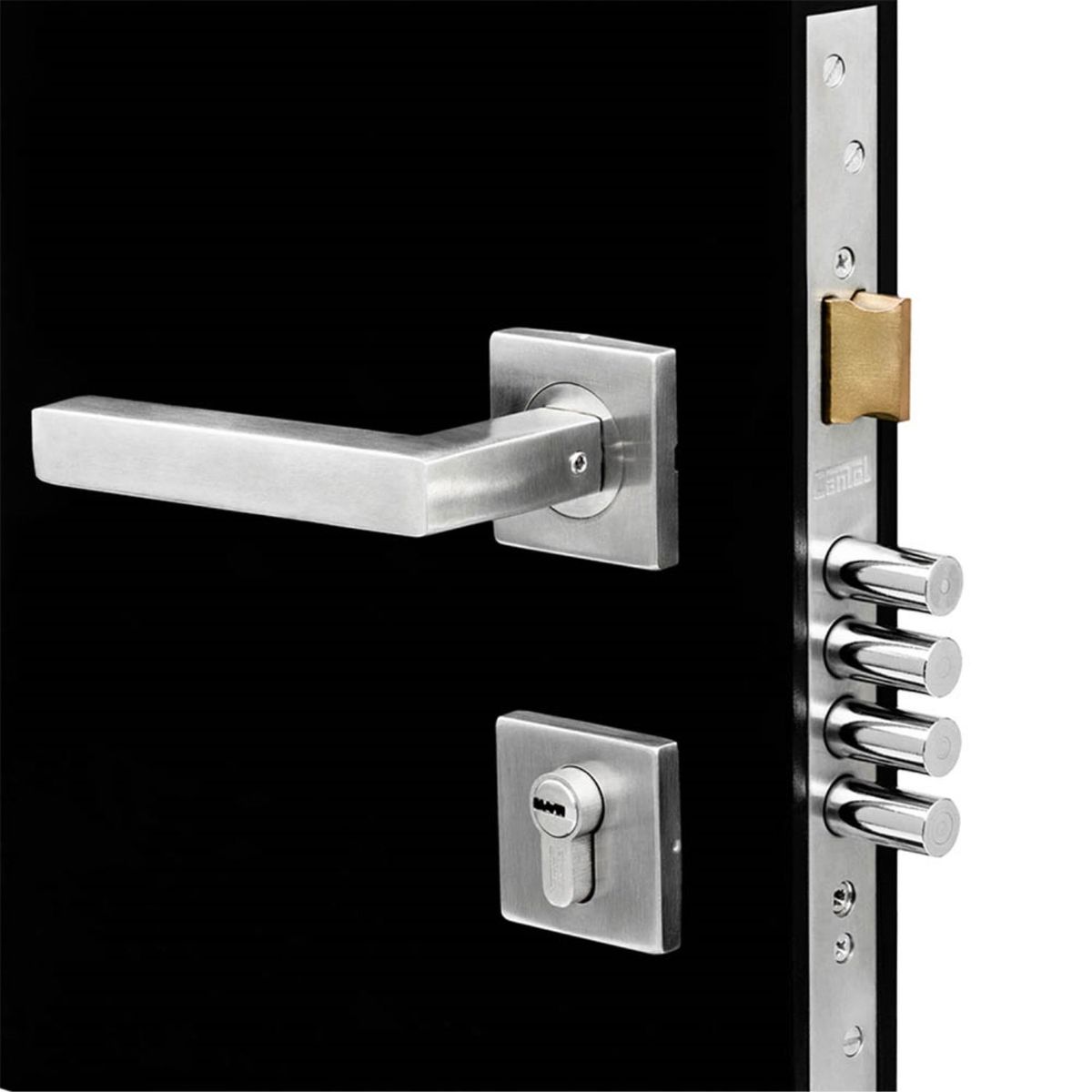 CANTOL - Cerradura de Embutir Principal Cuadrada Ac Inox Cantol