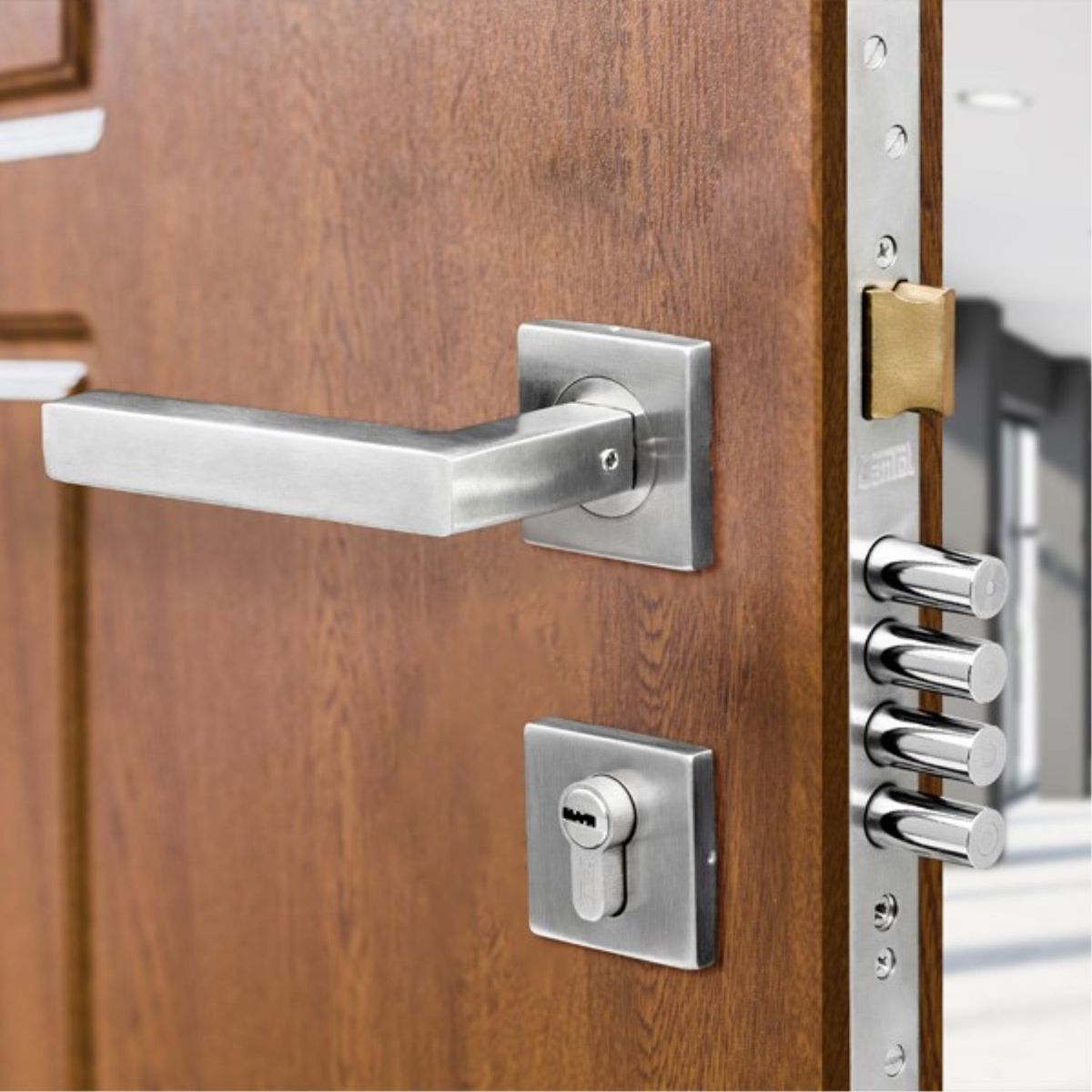 CANTOL - Cerradura de Embutir Principal Cuadrada Ac Inox Cantol