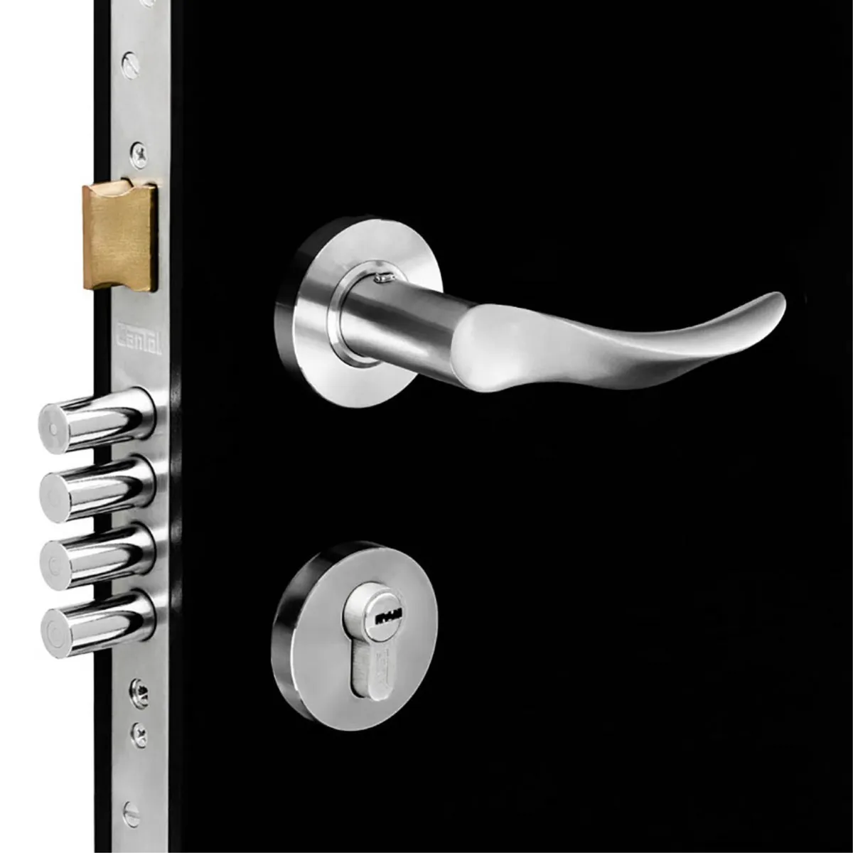 CANTOL - Cerradura de Embutir Principal Onda Ac Inox Izq Cantol