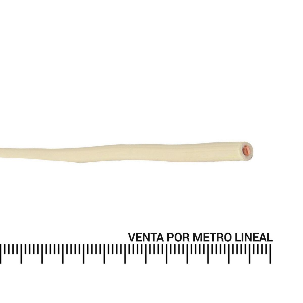INDECO - Alambre TW 12 AWG Blanco por Metro Lineal